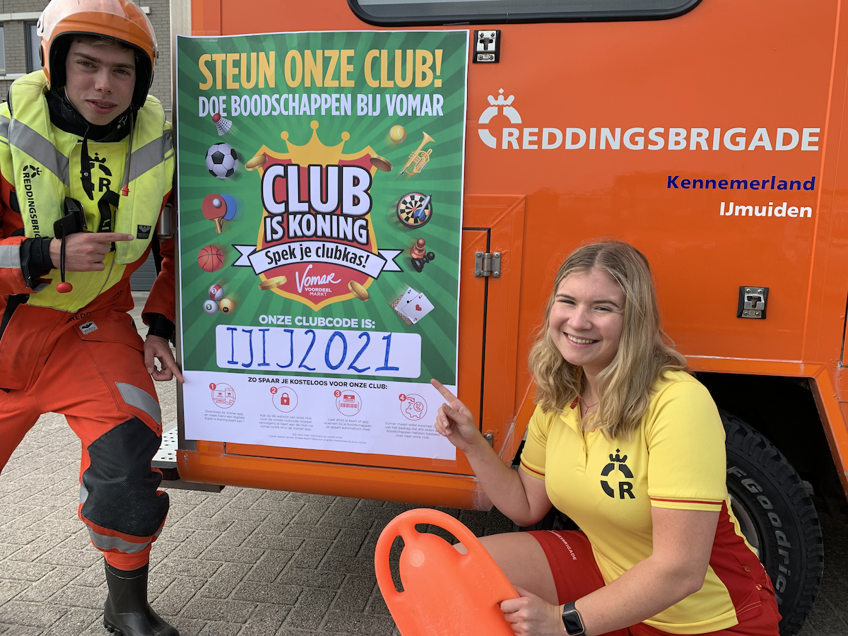 Vomar Club is Koning promotie IJmuider Reddingsbrigade IJRB